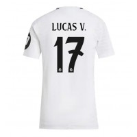 Echipament fotbal Real Madrid Lucas Vazquez #17 Tricou Acasa 2024-25 pentru femei maneca scurta